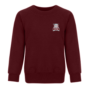 William Alvey NURSERY - Burgundy Sweatshirt