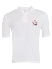 St Martins School - White Polo Shirt